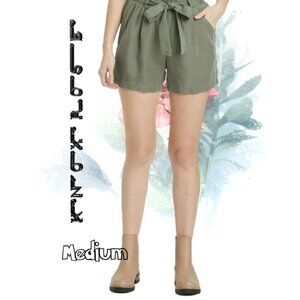 Knox Rose Shorts Paperbag Women's Size M Green